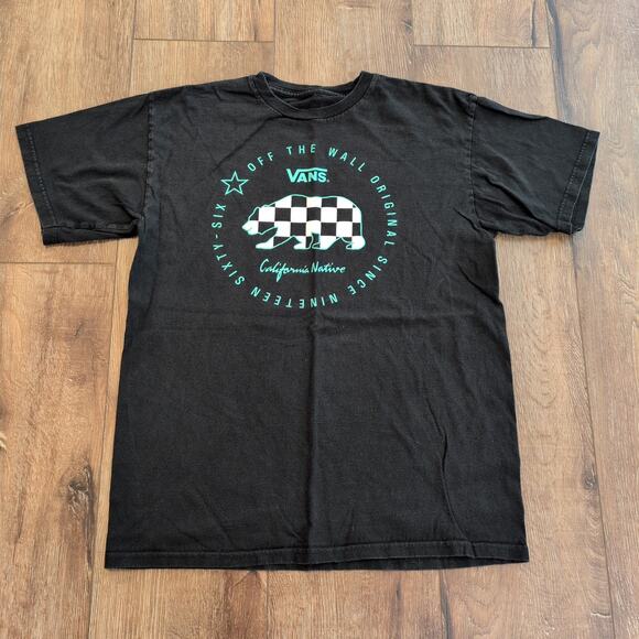 Vans Youth Large Shirt Skater Checkered Bear Surf California Native - Picture 1 of 5